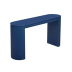 Consolle moderna con gambe curve, Consolle da ingresso a righe verticali con piano spesso, Consolle stretta per soggiorno, ingresso