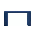 Consolle moderna con gambe curve, Consolle da ingresso a righe verticali con piano spesso, Consolle stretta per soggiorno, ingresso