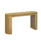 Consolle moderna con gambe curve, Consolle da ingresso a righe verticali con piano spesso, Consolle stretta per soggiorno, ingresso