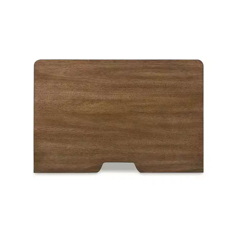 Comodino Greddinton Three Dovetail Design con cassetto e ricarica USB, marrone