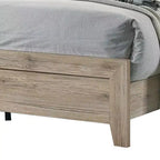 Letto matrimoniale king size con venature e nodi, marrone naturale