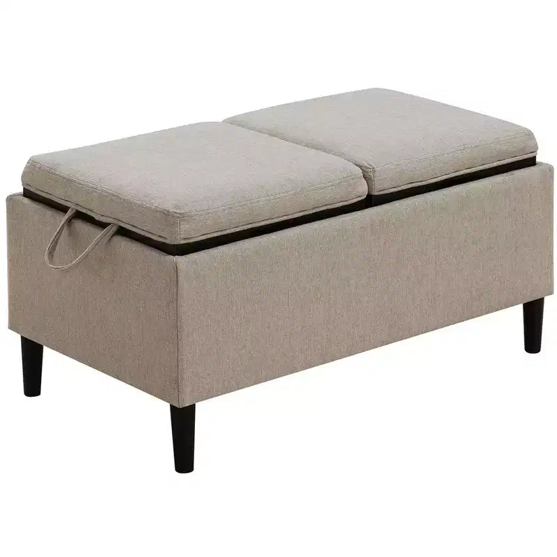 Pouf contenitore Comfort Magnolia con vassoi