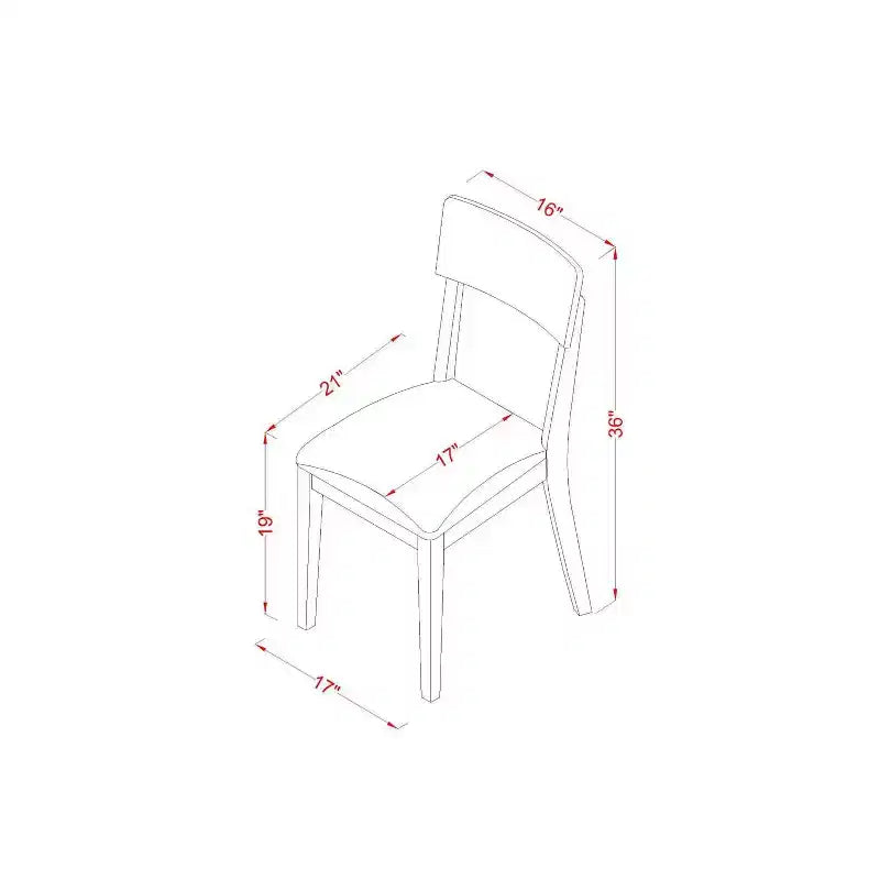 Set da pranzo da 5 pezzi in legno massello con finitura lino bianco e piano a ribalta - 4 posti a sedere