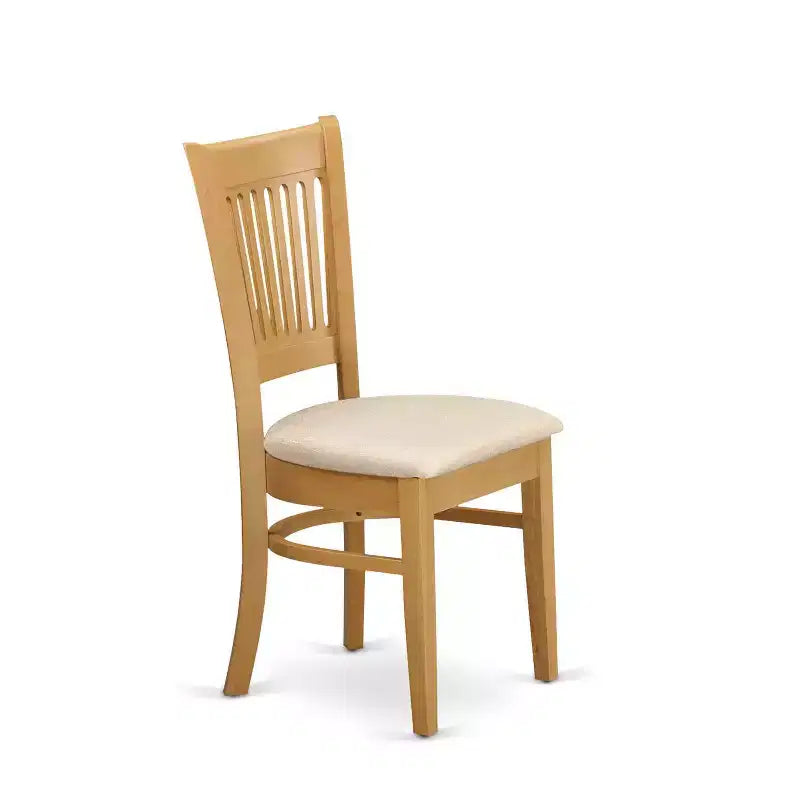 Tavolo da pranzo rettangolare a 6 posti con piano in legno massello finitura rovere naturale, 1 panca e 4 sedie