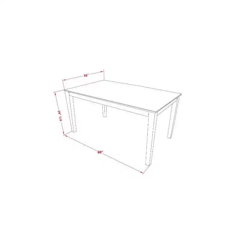 Tavolo da pranzo rettangolare a 6 posti con piano in legno massello finitura rovere naturale, 1 panca e 4 sedie