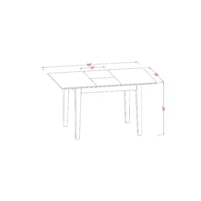 Set rustico per dinette - Tavolo e sedie per cucina piccola - Set da pranzo stile ranch