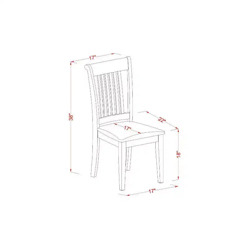 Set da Pranzo Rotondo in Stile Southwestern - Tavolo e Sedie da Cucina a 3 Pezzi - Finitura Rovere, 42 Pollici