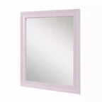 Specchio da comò Accent, Elegante cornice quadrata in legno, 34x39 rosa lucido