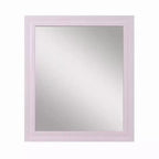 Specchio da comò Accent, Elegante cornice quadrata in legno, 34x39 rosa lucido