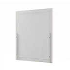 Specchio da comò Accent, Elegante cornice quadrata in legno, 34x39 rosa lucido