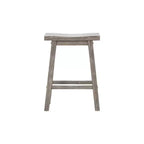 Set di 2 sgabelli da bar Sonoma Saddle da 24" senza schienale, in legno di acacia
