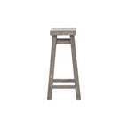 Set di 2 sgabelli da bar Sonoma Saddle da 24" senza schienale, in legno di acacia