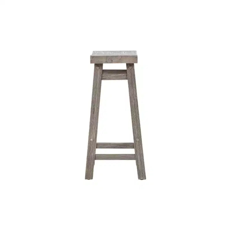 Set di 2 sgabelli da bar Sonoma Saddle da 24" senza schienale, in legno di acacia