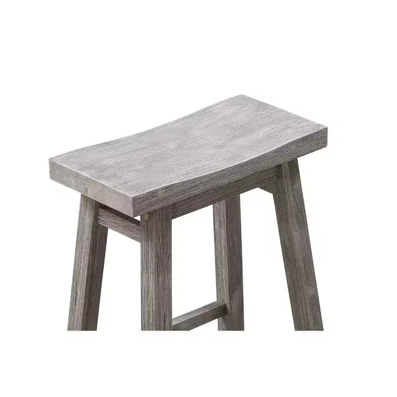 Set di 2 sgabelli da bar Sonoma Saddle da 24" senza schienale, in legno di acacia