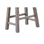Set di 2 sgabelli da bar Sonoma Saddle da 24" senza schienale, in legno di acacia