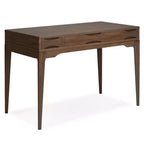 Pearson Small Desk Walnut Brown - WyndenHall: 48" Executive Style, Keyboard Tray, File Cabinet