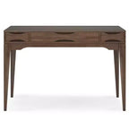 Scrivania Pearson Small Marrone Noce -: 48" Stile Direzionale, Vassoio Tastiera, Cassettiera Portadocumenti