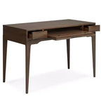 Scrivania Pearson Small Marrone Noce -: 48" Stile Direzionale, Vassoio Tastiera, Cassettiera Portadocumenti